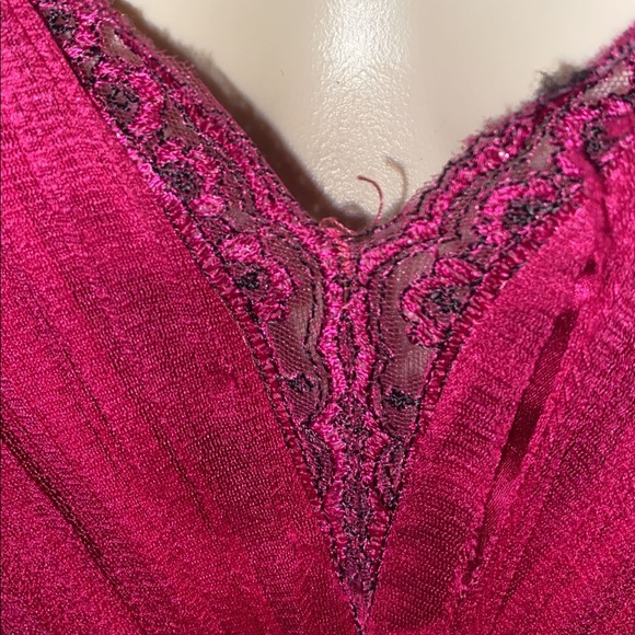 Hot Pink Pleated Maxi Dress by Catherine Deane - Picture 6 of 11